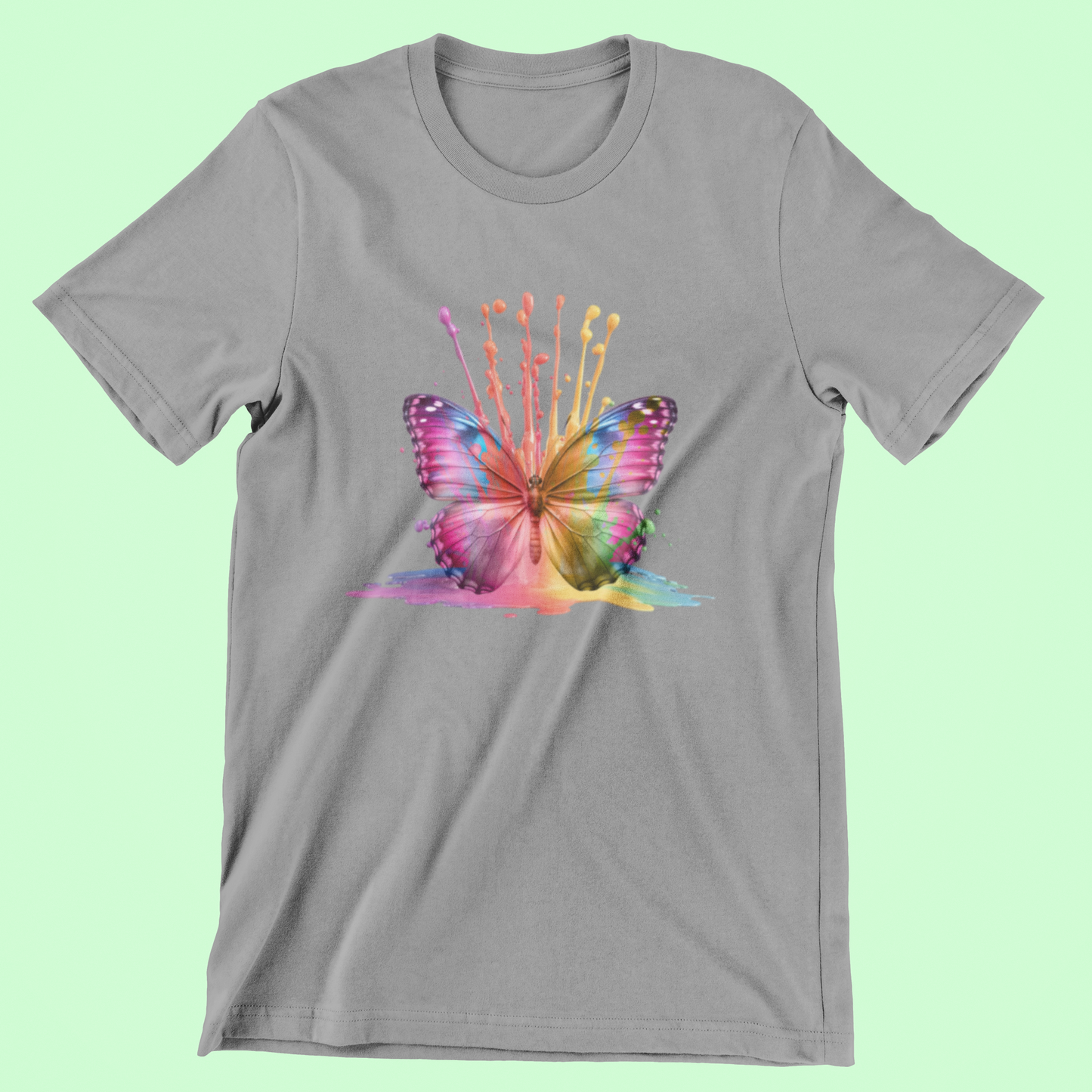 Vibrant Butterfly Tee and Hoodies