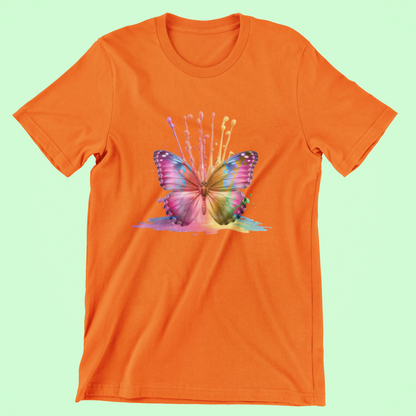 Vibrant Butterfly Tee and Hoodies