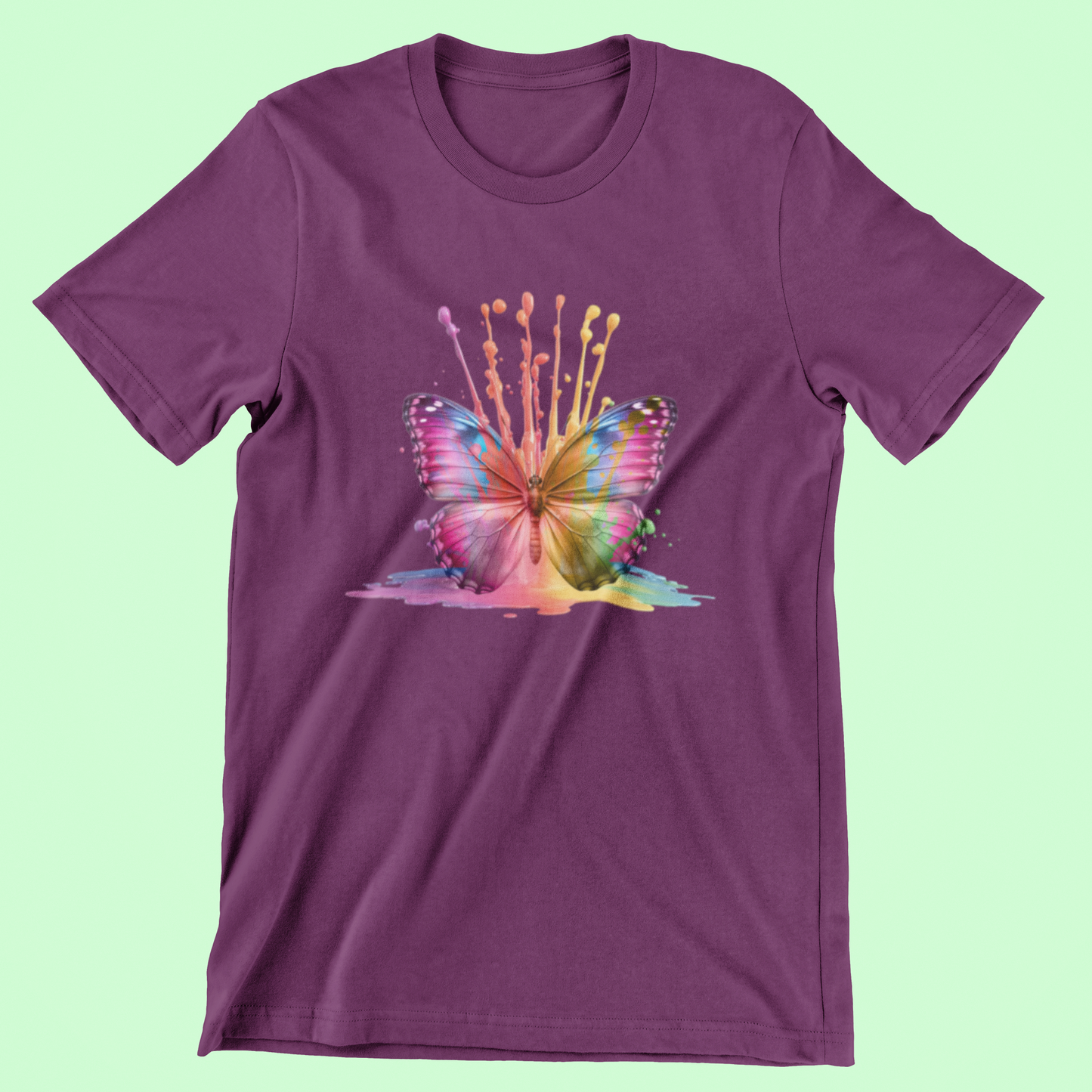 Vibrant Butterfly Tee and Hoodies