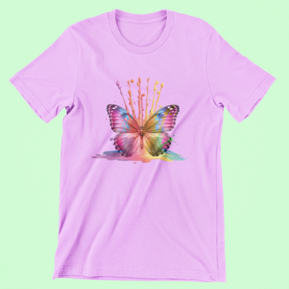 Vibrant Butterfly Tee and Hoodies