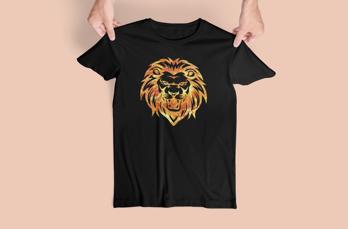 Transparent Lion Fire Tees and Hoodies