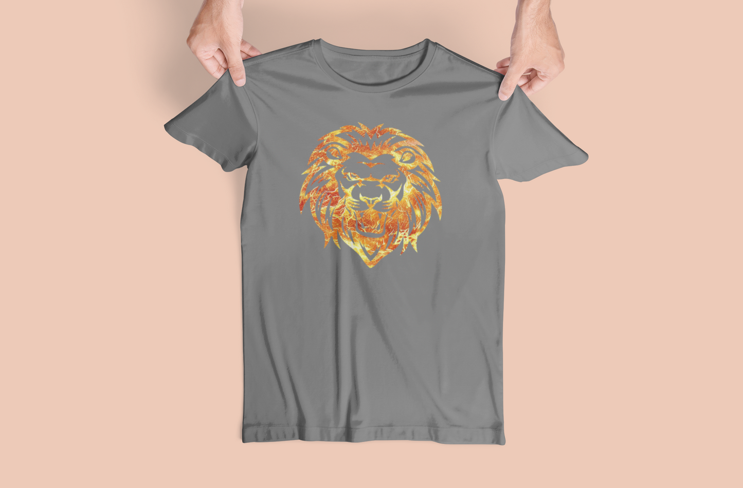 Transparent Lion Fire Tees and Hoodies