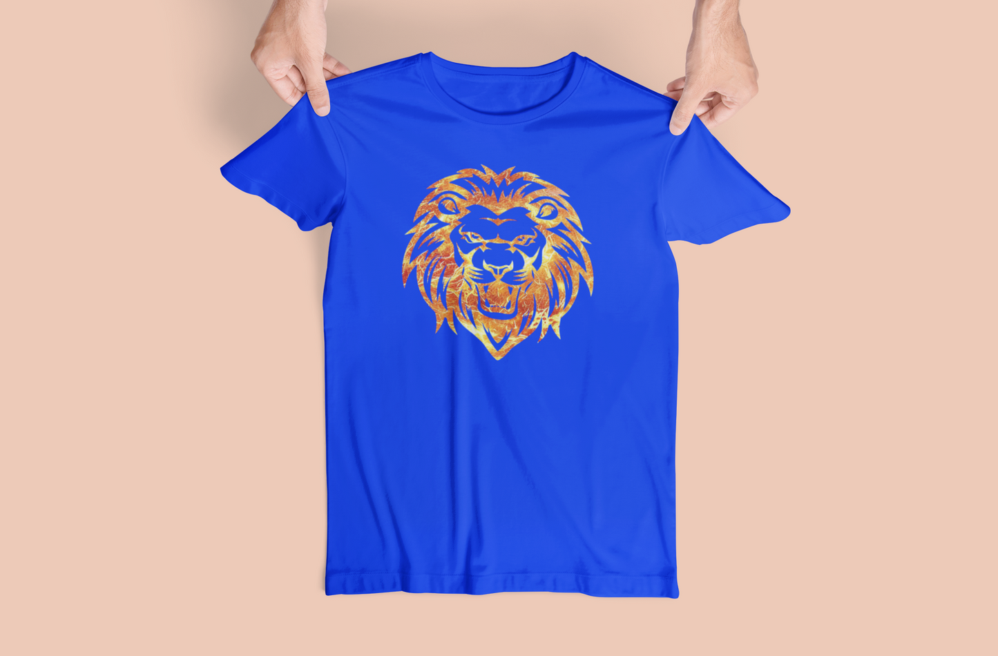 Transparent Lion Fire Tees and Hoodies