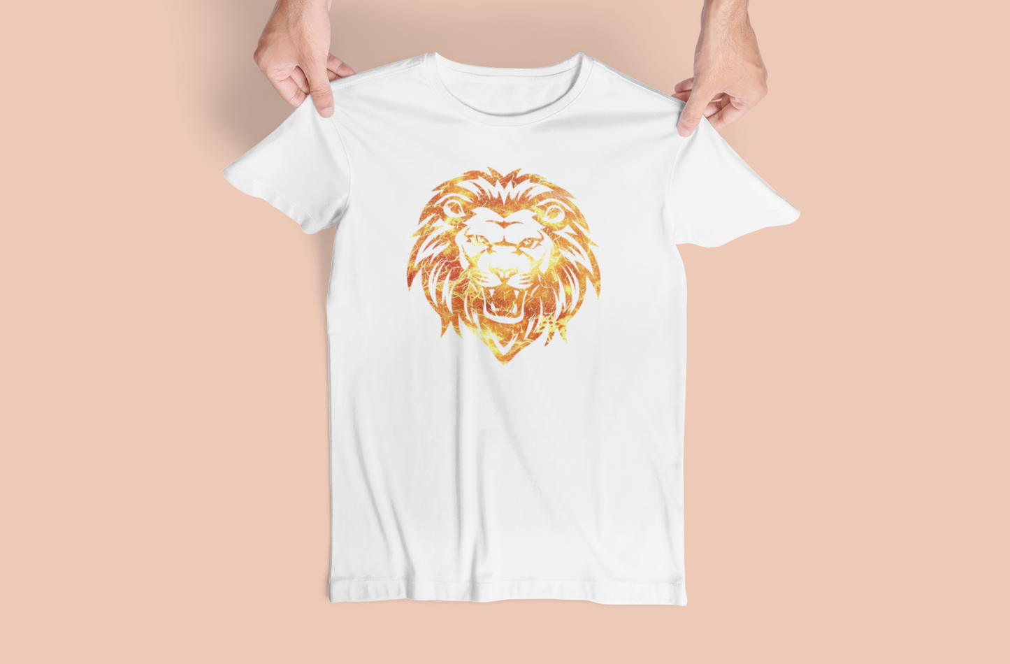 Transparent Lion Fire Tees and Hoodies