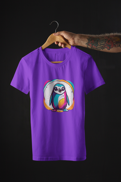 Vibrant and Colorful Penguin Tees and Hoodies