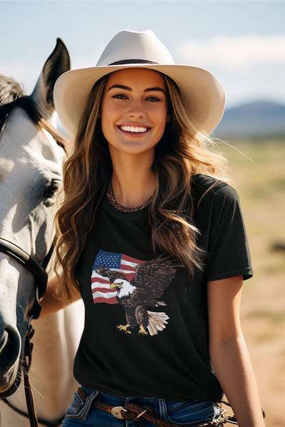 American Flag and Eagle Combo T-Shirts and Hoodies