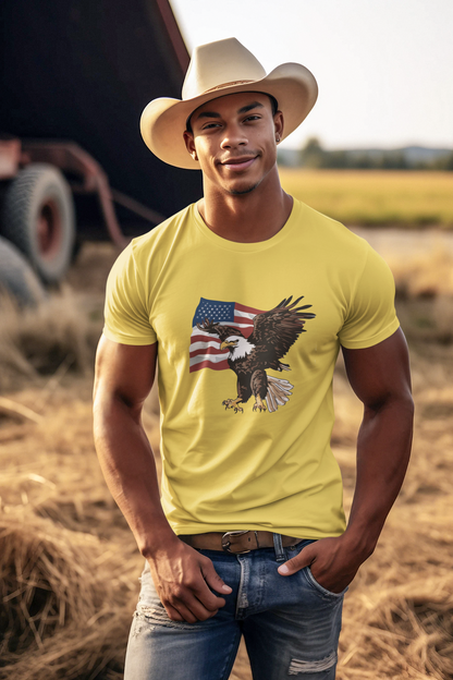 American Flag and Eagle Combo T-Shirts and Hoodies