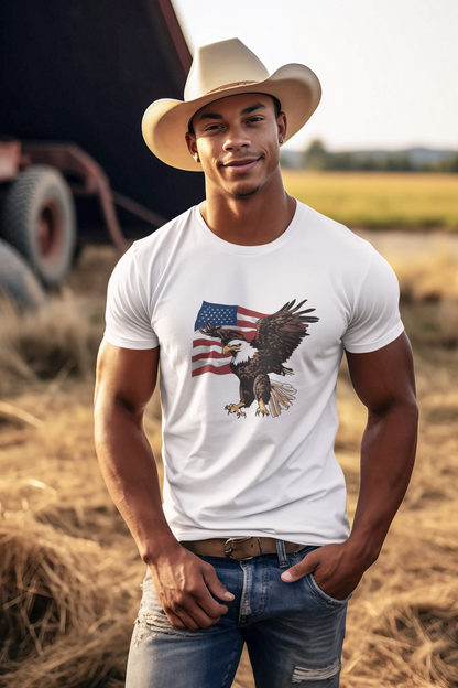 American Flag and Eagle Combo T-Shirts and Hoodies