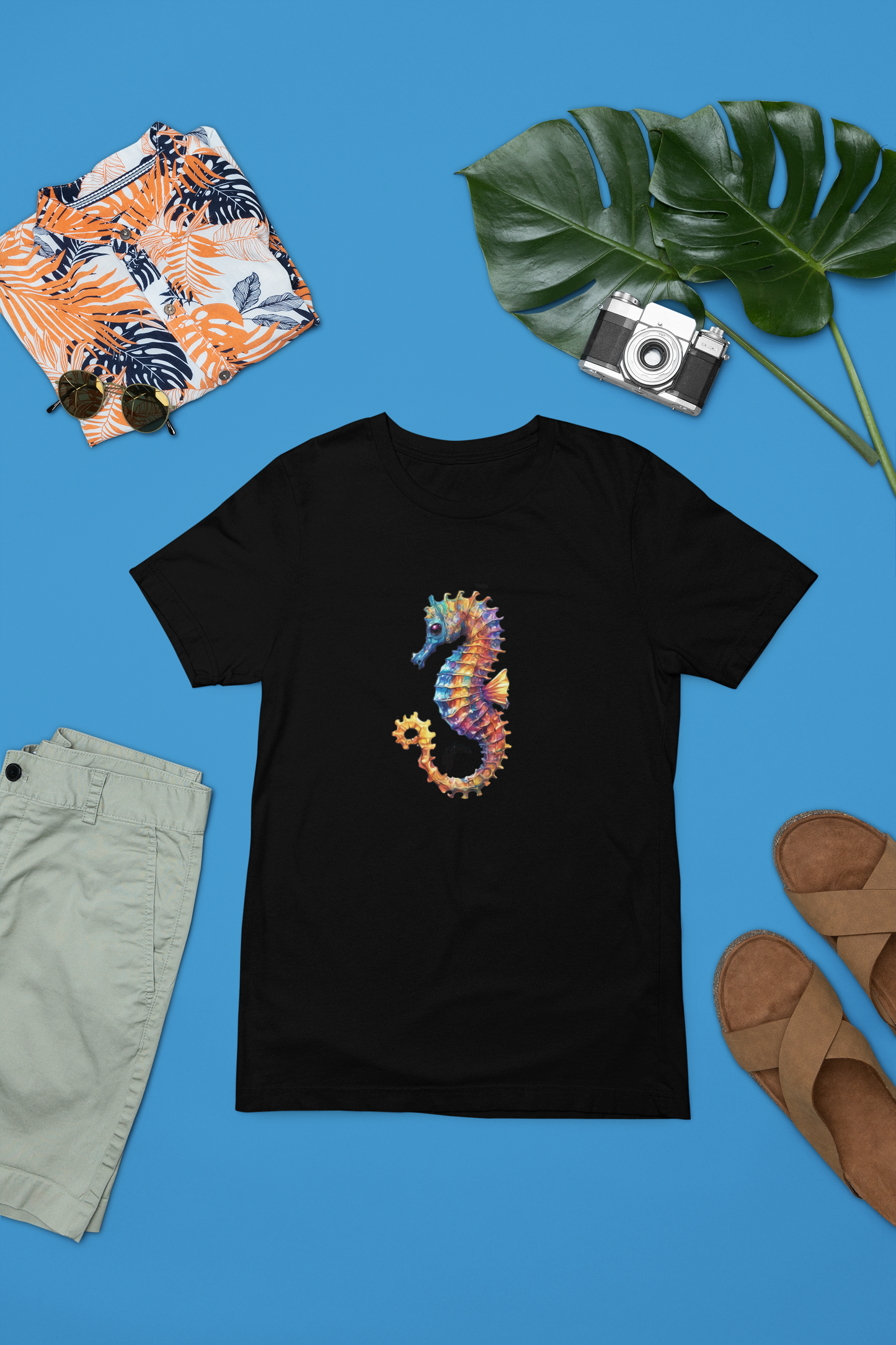 Vibrant Sea-Horse Apparel