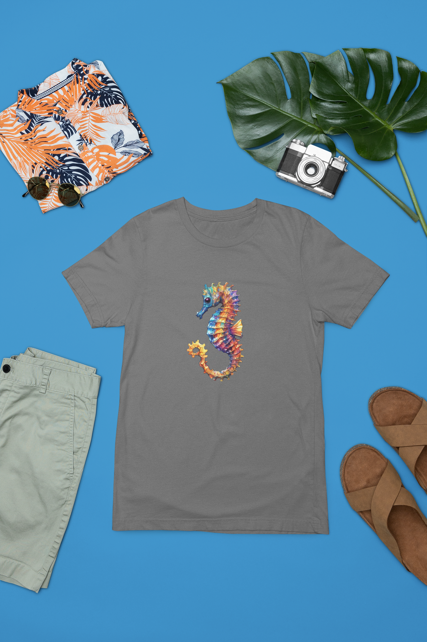 Vibrant Sea-Horse Apparel