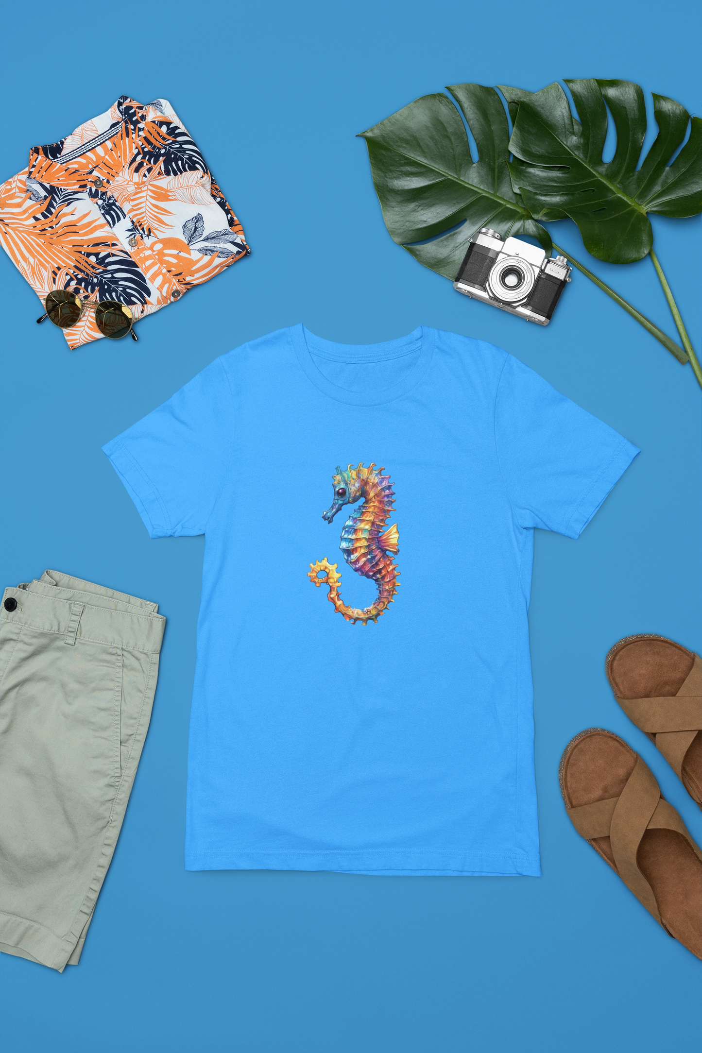 Vibrant Sea-Horse Apparel