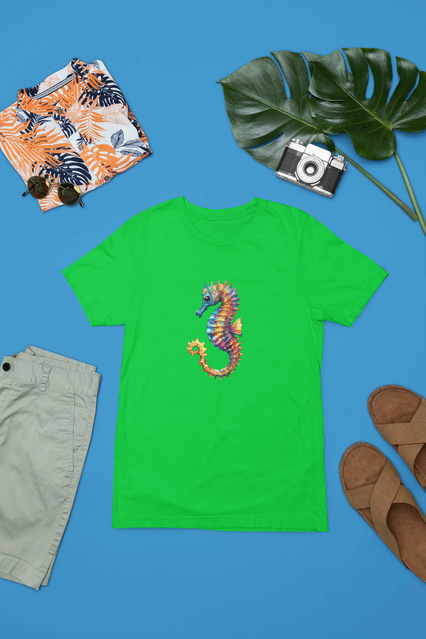 Vibrant Sea-Horse Apparel
