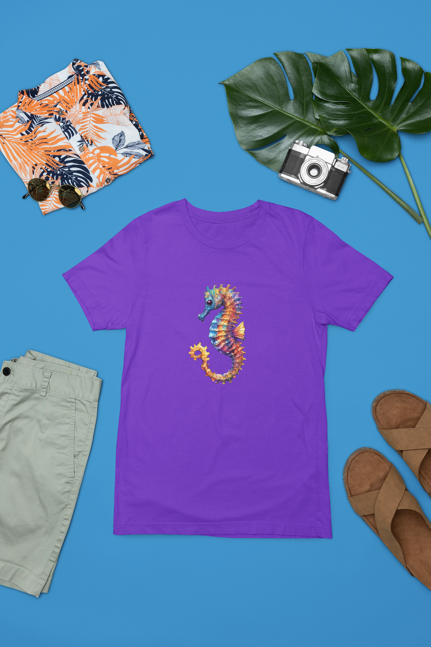 Vibrant Sea-Horse Apparel