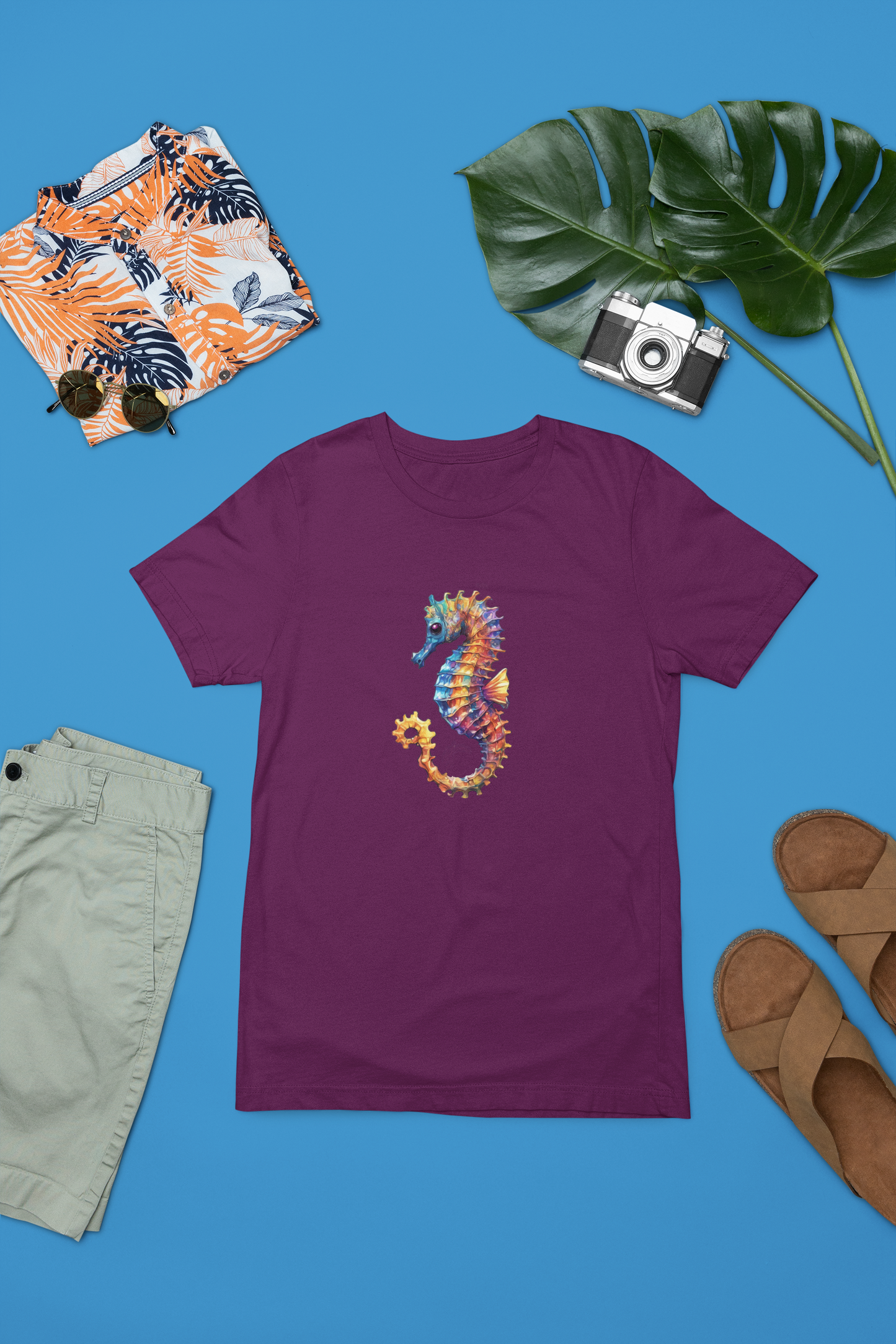 Vibrant Sea-Horse Apparel