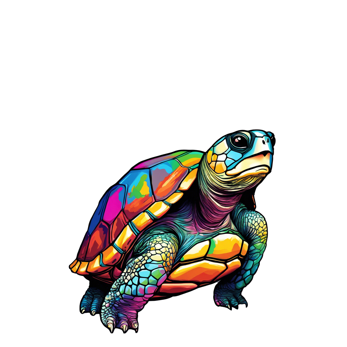 Vibrant Colorful Turtle