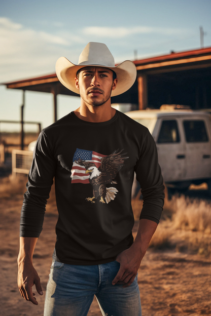 American Flag and Eagle Combo T-Shirts and Hoodies